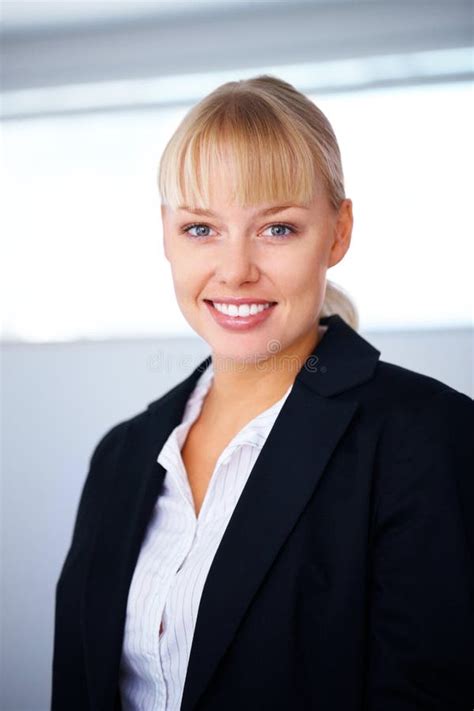 Happy Confident Business Woman Portrait Of An Attractive Business