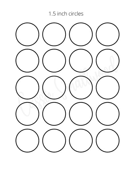 Circle Template Printable