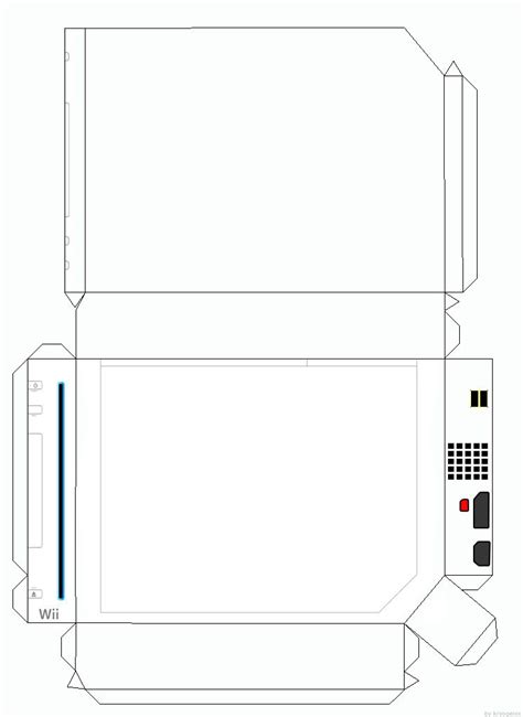 Papercraft Wii Papercraft Template File Under Paper