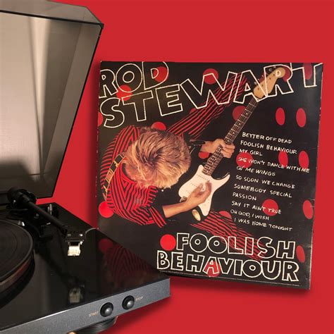 Rod Stewart Foolish Behaviour Album Hs Vinyl Etsy Hong Kong
