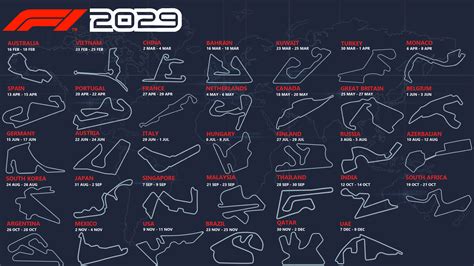 F1 Season Calendar 2024 Calendar Printables