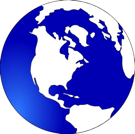 Free Vector Graphic Globe World Earth White Blue Free Image On