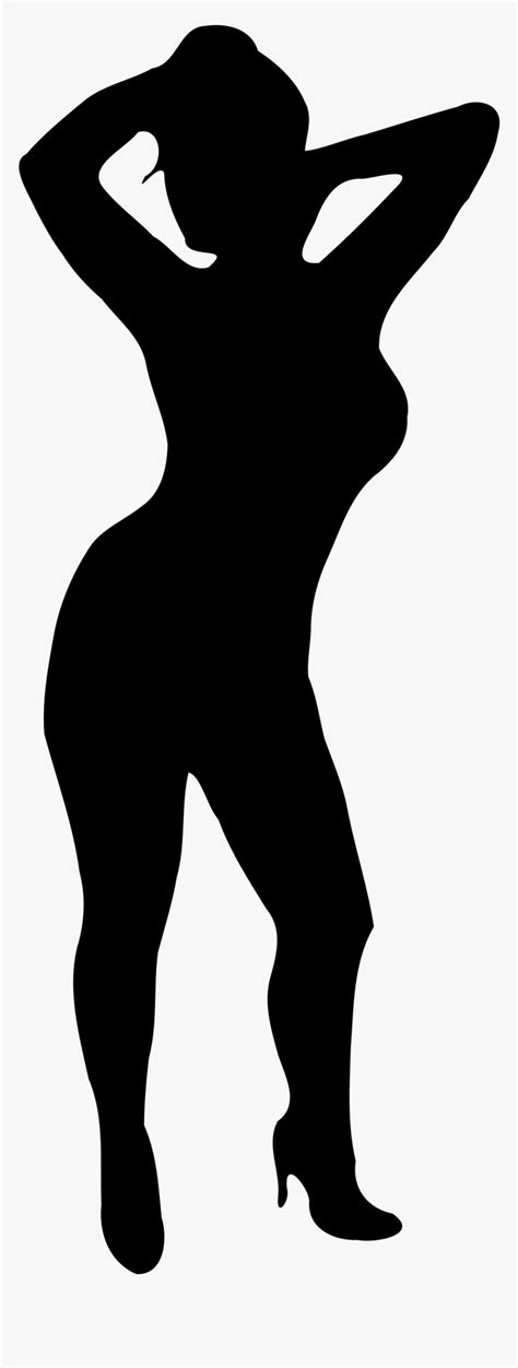 Clip Art Curvy Silhouette Woman Thick Black Woman Silhouette HD Png