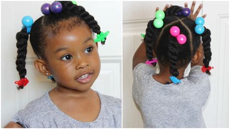 Ponytails And Twists Cute Hairstyles For Kids Youtube