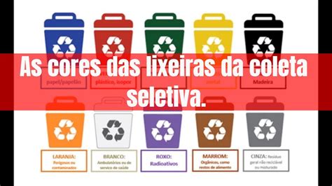 As Cores Das Latas De Lixo