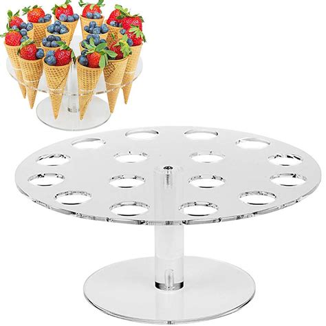 Buy Ice Cream Cone Holder Hole Acrylic Cone Holder Display Stand Cones Sushi Finger Food