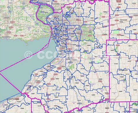 Buffalo Ny Zip Code Map Erie County Ny Zip Code Map