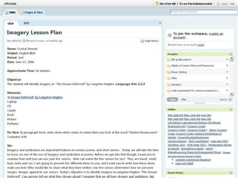 Imagery Lesson Plan Lesson Plan For 9th 10th Grade Lesson Planet