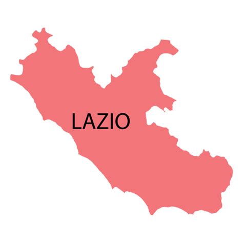 Lazio Region Map Transparent Png And Svg Vector File