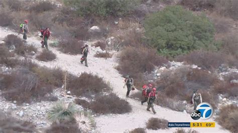 Hikers Rescued After Spending Night Trapped On Eaton Canyon Cliff