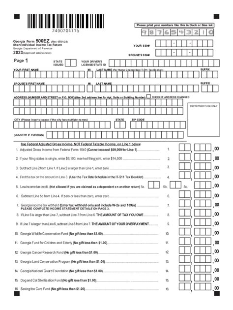 2022 2024 Form Ga Dor 500 Fill Online Printable Fillable Fill Out