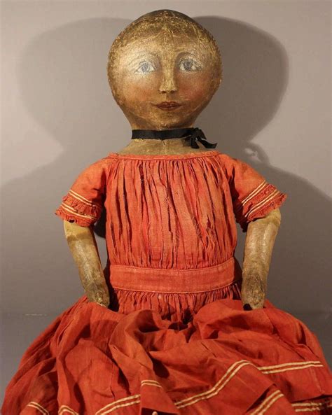 Terrific Hand Painted Face Antique Cloth Doll Honeyandshars Ruby Lane Doll Clothes Doll