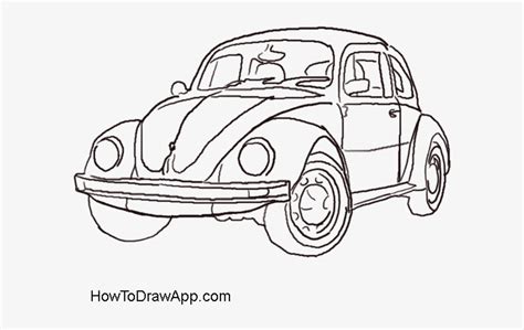 How To Draw A Volkswagen Beetle Aka Volkswagen Bug Volkswagen Beetle