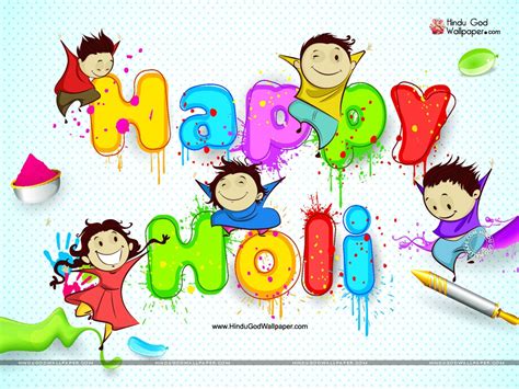 Happy Holi Cartoon Wallpapers And Images Free Download