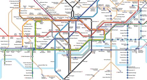 London Tube Map Pdf Large