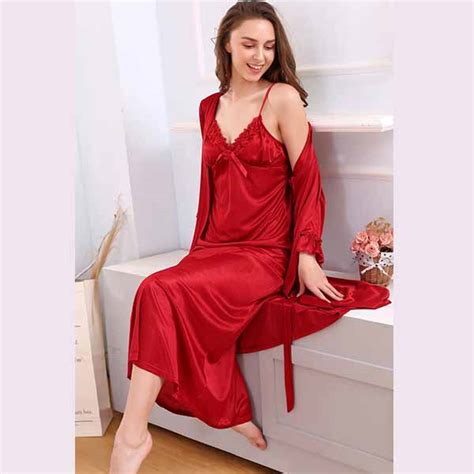 Flourish Fl 0107 Romentic Gown Nighty Set 3 Flourish Nightwear And Undergarments