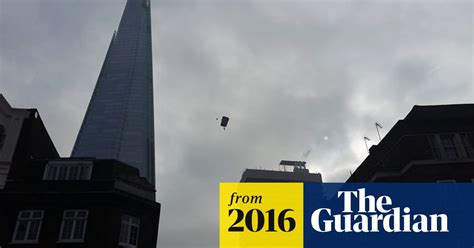 Base Jumpers Audacious Leap From Top Of The Shard Stuns Onlookers