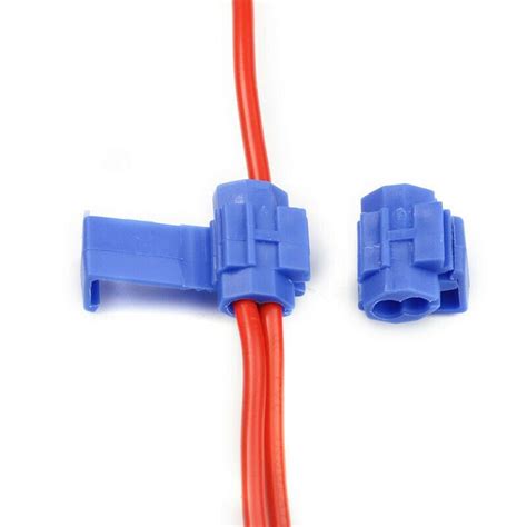 50pcs Blue Scotch Lock Wire Connectors Quick Splice Terminals Crimp
