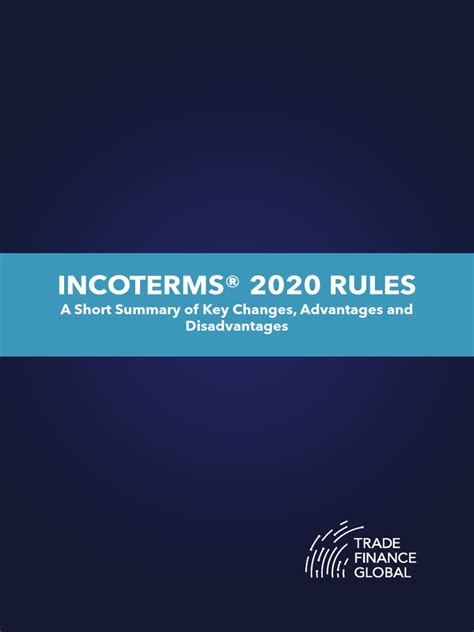 Incoterms 2020 Rules Short Tfg Summary Pdf Bill Of Lading