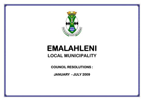 Emalahleni Local Municipality Vacancies Learnerships Jobs