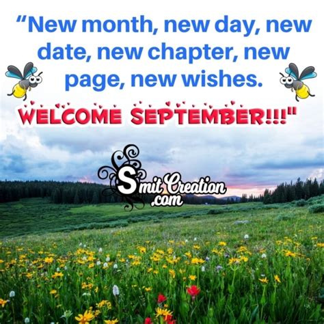 Welcome September New Month New Day