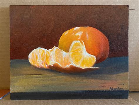 Original 8x10 Oil Painting Of Oranges Etsy