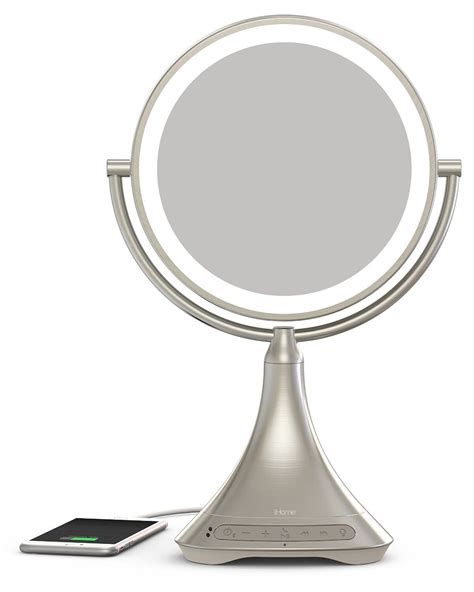 Buy Ihome Icvbt7 9 Double Sided Portable Vanity Mirror With Bluetooth