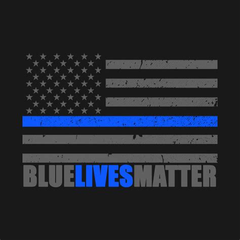 Blue Lives Matter Thin Blue Line Flag Blue Lives Matter T Shirt