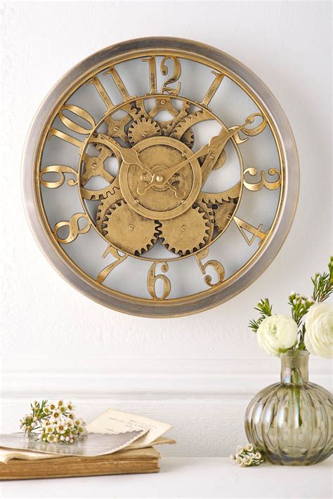 Kleeneze Hometime Gold Wall Clock Gold Wall Clock Wall Clock Vintage