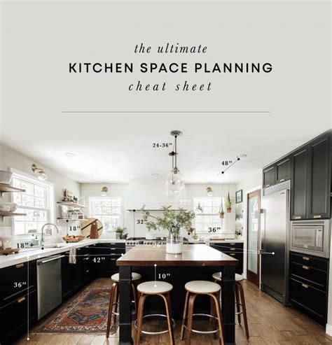 The Ultimate Kitchen Space Planning Cheat Sheet Chris Loves Julia