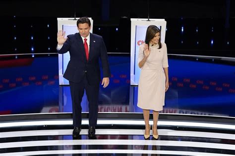desantis and haley jockey for second without trump and other takeaways from iowa gop debate