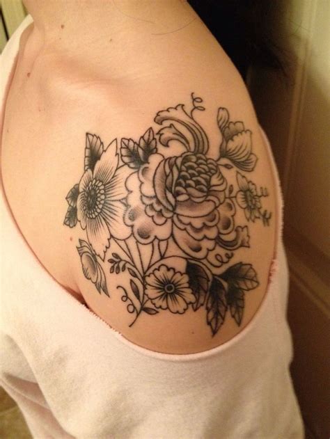 26 Sublime Flower Shoulder Tattoos And Designs Get Free Tattoo Design
