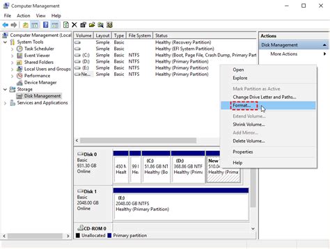 How To Create And Format Hard Disk Partitions In Windows 10 8 7