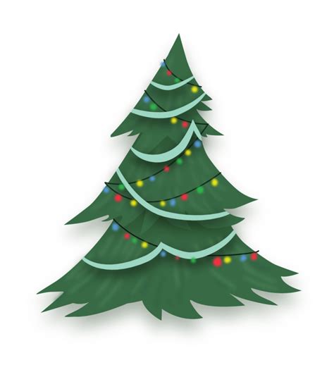 Christmas Tree Vector Clipart Best