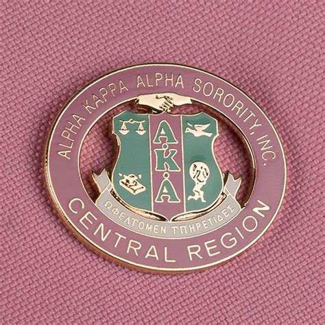 Alpha Kappa Alpha Aka Central Region Lapel Pin Lapel Pins Alpha