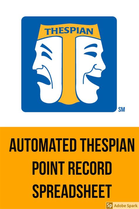 Thespian Point Record Spreadsheet Taylor Theatrics Blogs Worth