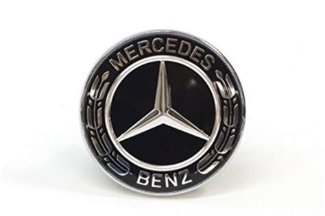 Genuine Mercedes Benz Hood Flat Laurel Wreath Badge Emblem Star Oem