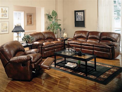 Leather Casual Living Room Set Living Room Furniture