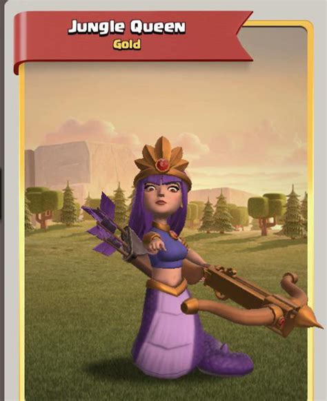 the jungle queen skin is now available for purchase r clashofclans