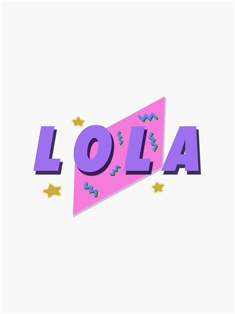 Lola Sticker For Sale By Willarydall Redbubble