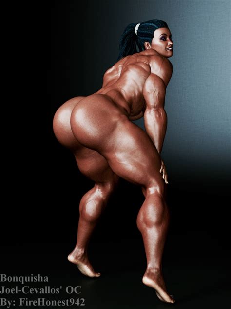 rule 34 big ass black hair female muscle muscular muscular female nude solo tagme 2439795