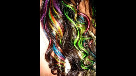 My Rainbow Hair And How I Style It Youtube