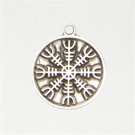 Helm Of Awe Norse Pendant In Lead Free Pewter Hex Old World Witchery