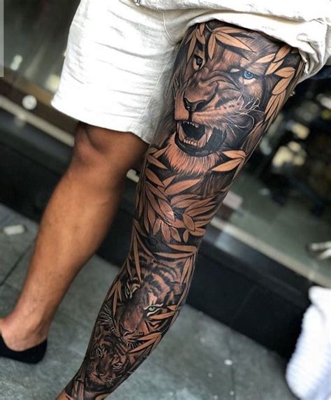 Pin By Tareef Tattoos On Tattoos In 2021 Leg Sleeve Tattoo Leg