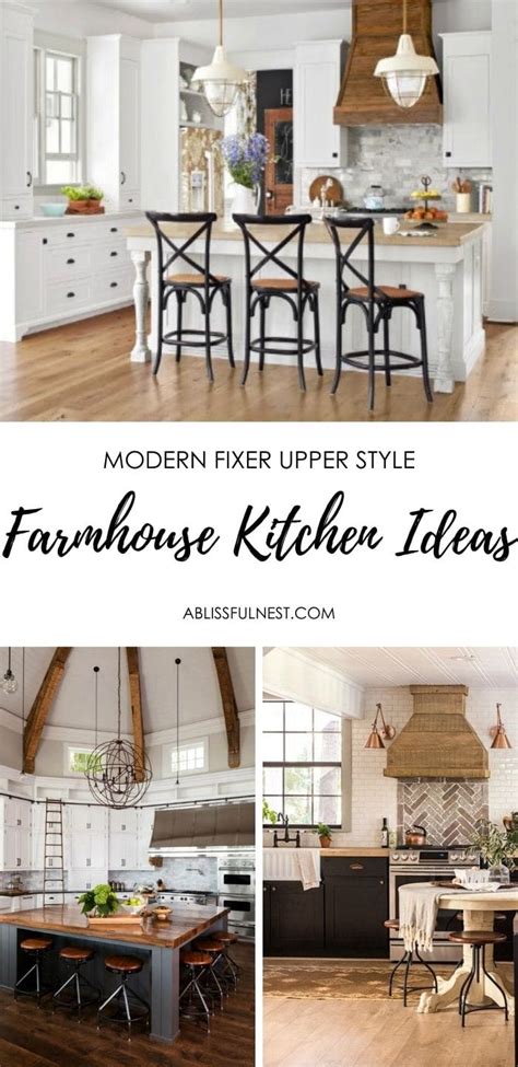 Modern Farmhouse Kitchens For Gorgeous Fixer Upper Style