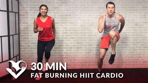 30 Minute Fat Burning Hiit Cardio Workout At Home For Women And Men 30 Min Cardio Workouts