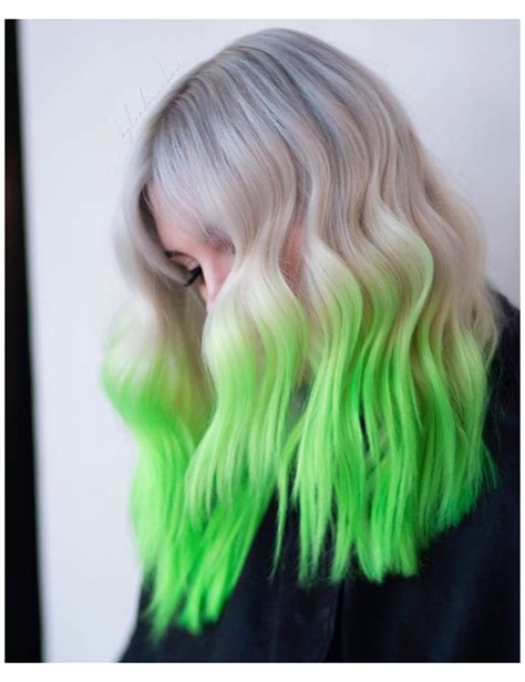 Neon Green Hair Highlights Antwan Michel