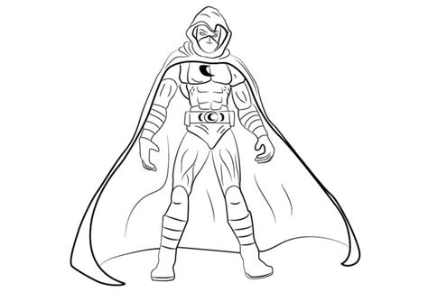 Printable Moon Knight Coloring Page Free Printable Coloring Pages For