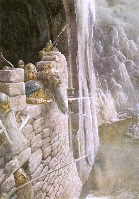 Alan Lee The Hobbit Thorin In The Lonely Mountain I Will Not Parley