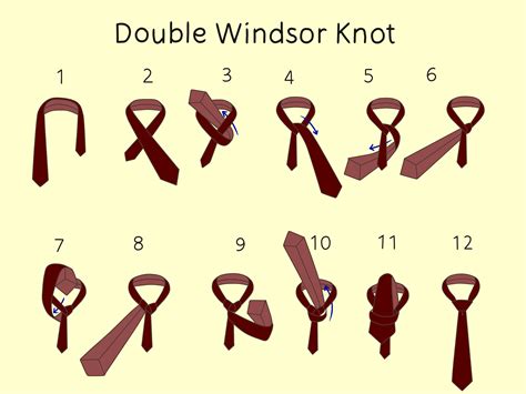 How To Tie A Double Windsor Knot Howtofg